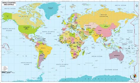 National Geographic Labeled World Map