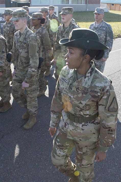 National Guard drill sergeant training recruits