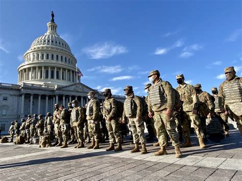 National Guard providing crowd control