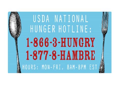 National Hunger Hotline in Spanish