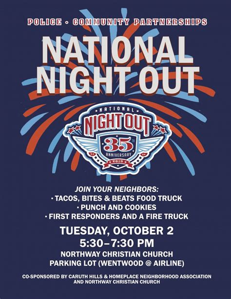 National Night Out Flyer Templates Customize