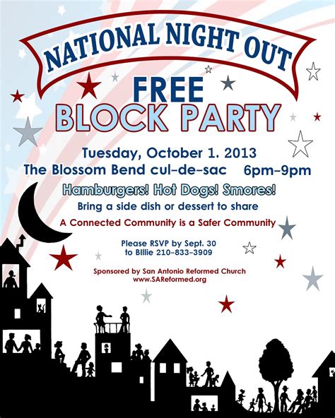 National Night Out Flyer Templates PDF