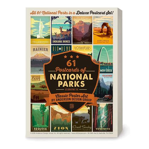 National park postcard design