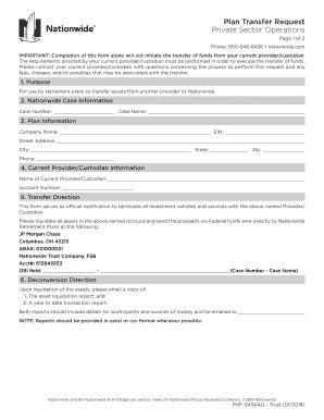 Nationwide Participant Distribution Form