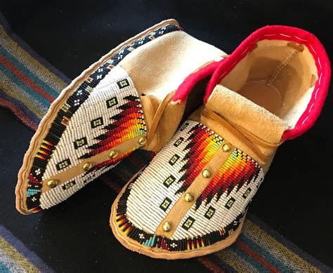 Native American Beaded Moccasin Pattern