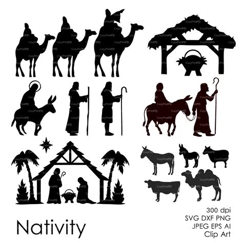 Nativity Silhouette Printable Ideas