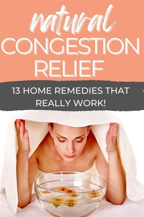 Natural Decongestant Relief Methods