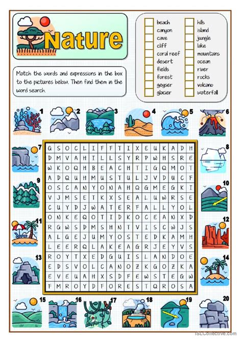 Nature Escape Word Search