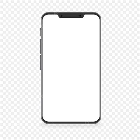 Nature-inspired blank phone screen template