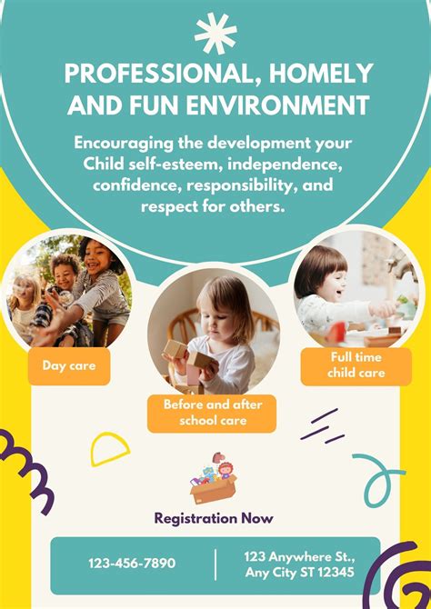 Nature-Inspired Daycare Flyer Template