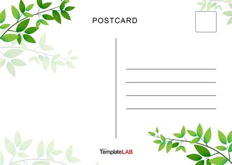 Nature-Inspired Free Printable Postcard Templates