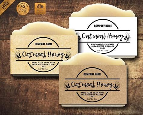 Nature-Inspired Handmade Soap Labels