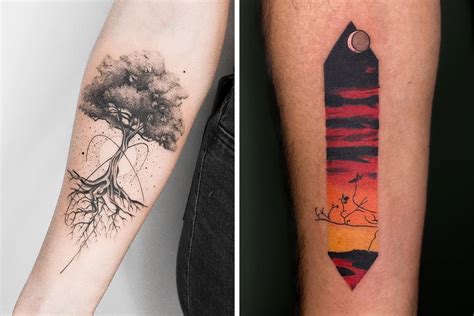 Nature-Inspired Tattoo Template