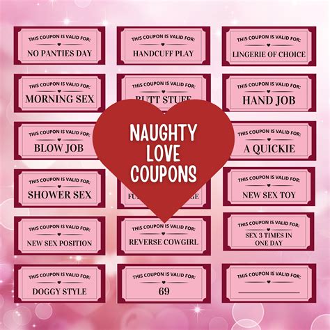 Naughty coupons for him templates free