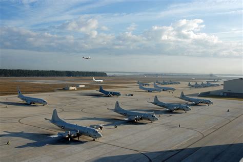 Aircraft taking off from Naval Air Station Oihan