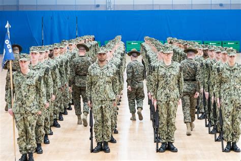 A photo of a naval officer's training