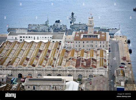 Ships moored at Naval Station Gibraltar