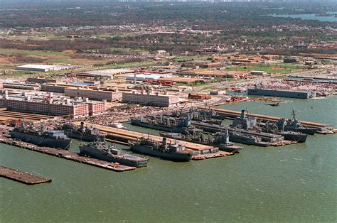 Naval Station Norfolk Aerial View