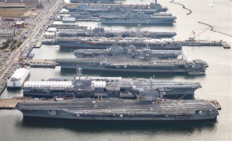 Aircraft Carrier at Naval Station Norfolk