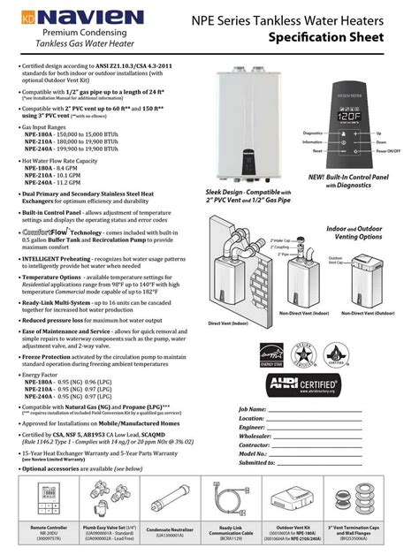 Navien 240a Troubleshooting