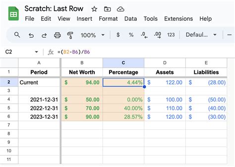 Navigating to Last Row in Google Sheets