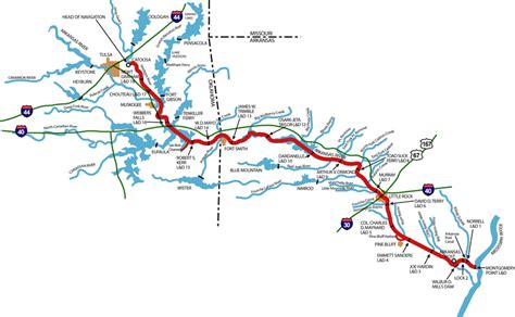 Navigation channels in Tulsa