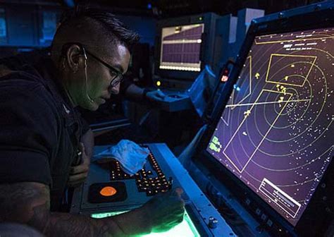 Navy Air Traffic Controller at Work