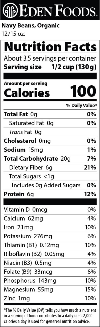 Navy Bean Nutrition Facts