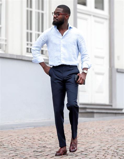 Navy Blue 3s with dress pants and a dress shirt