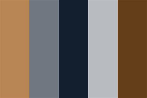 Navy Blue and Brown Combination