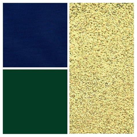 Navy Blue and Forest Green Combination