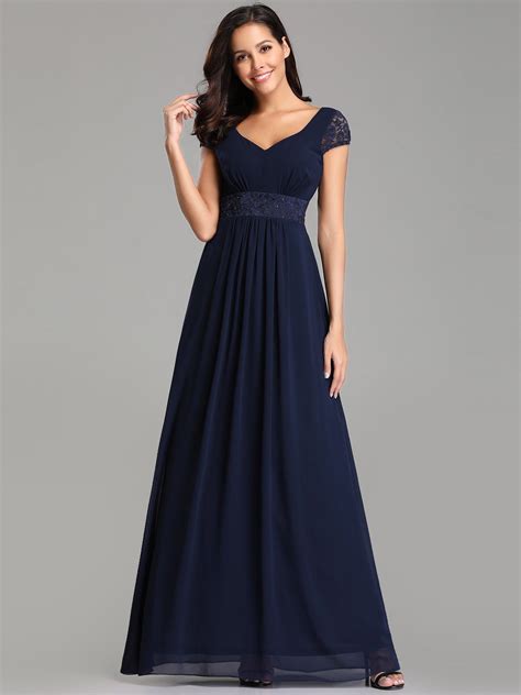 Navy Blue Evening Gown Styles