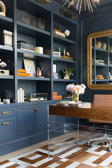 Navy Blue Office Interior