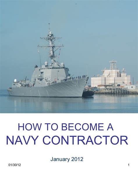 Navy Contractors and Part-Time Careers