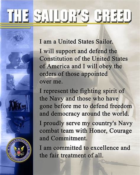 Navy Creed: Non sibi sed patriae