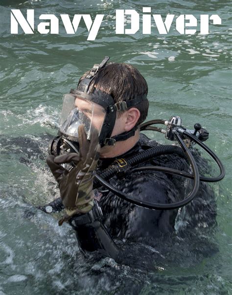 A group of Navy divers in training, with a swimming pool in the background.