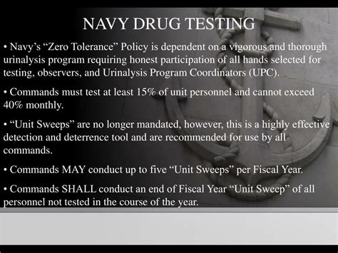 Navy Drug Testing Procedures