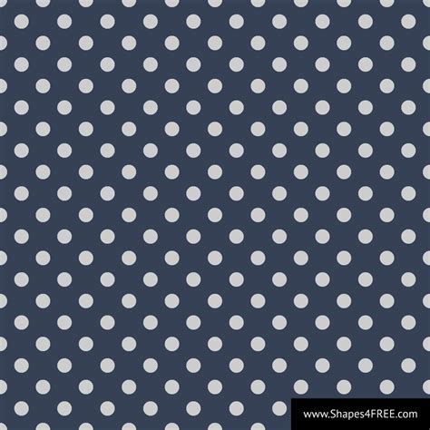 Navy and gray polka dots