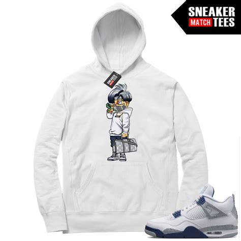 Navy hoodie with sneakers