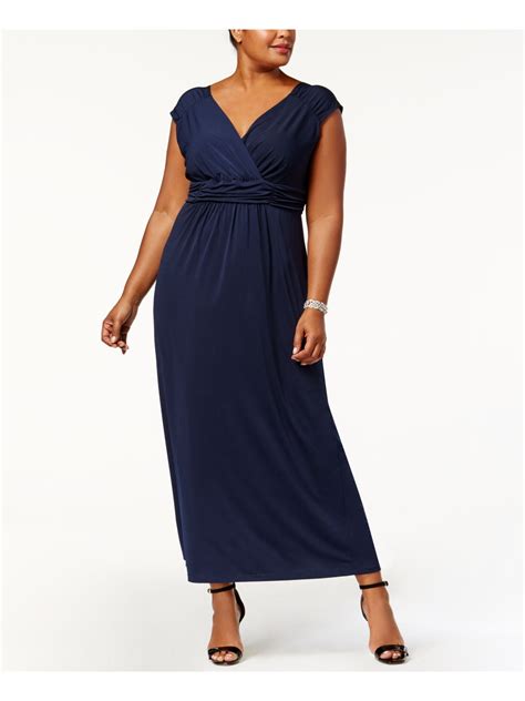 Navy Maxi Dress for Plus Size Women