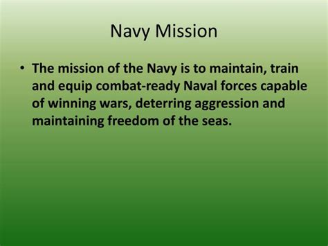 Navy's Mission and Values