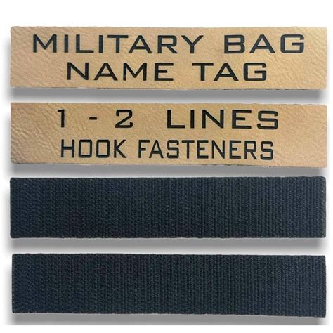 Navy name tag on a leather jacket