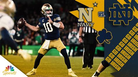 Navy vs Notre Dame game highlights