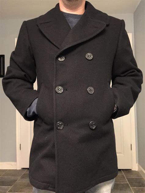 Navy Pea Coat Styling