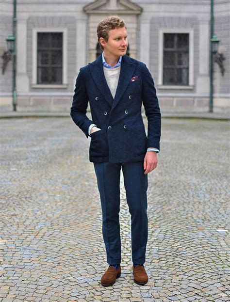 Navy Pea Coat with Dress