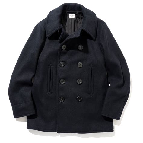 Navy Pea Coat with Gloves