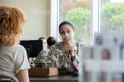 Navy Recruiter Explaining Options