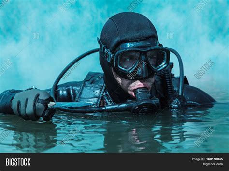 Navy SEAL diving