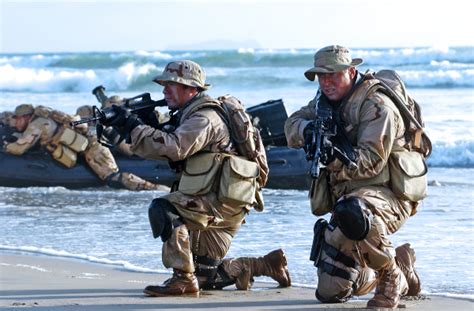 Navy SEALs in training