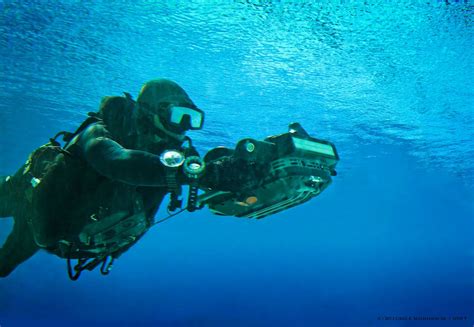 Navy SEAL underwater navigation